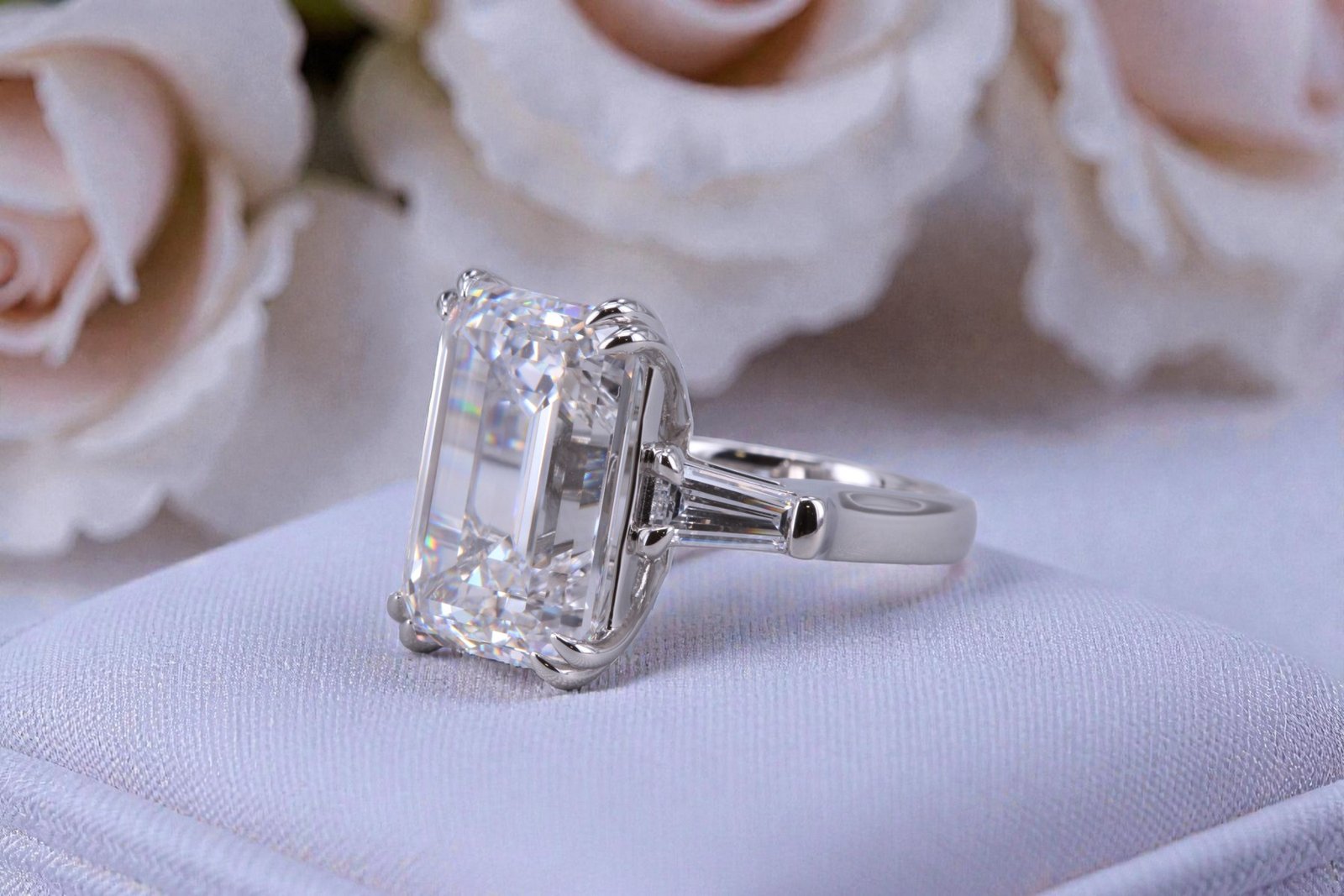 Lab-grown large diamond ring for La Mesa couples