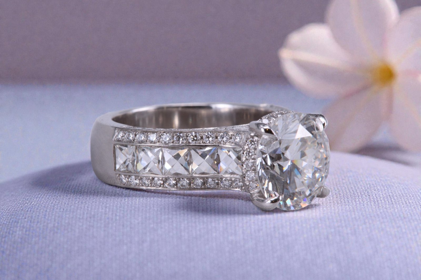 Handcrafted diamond ring for La Mesa brides