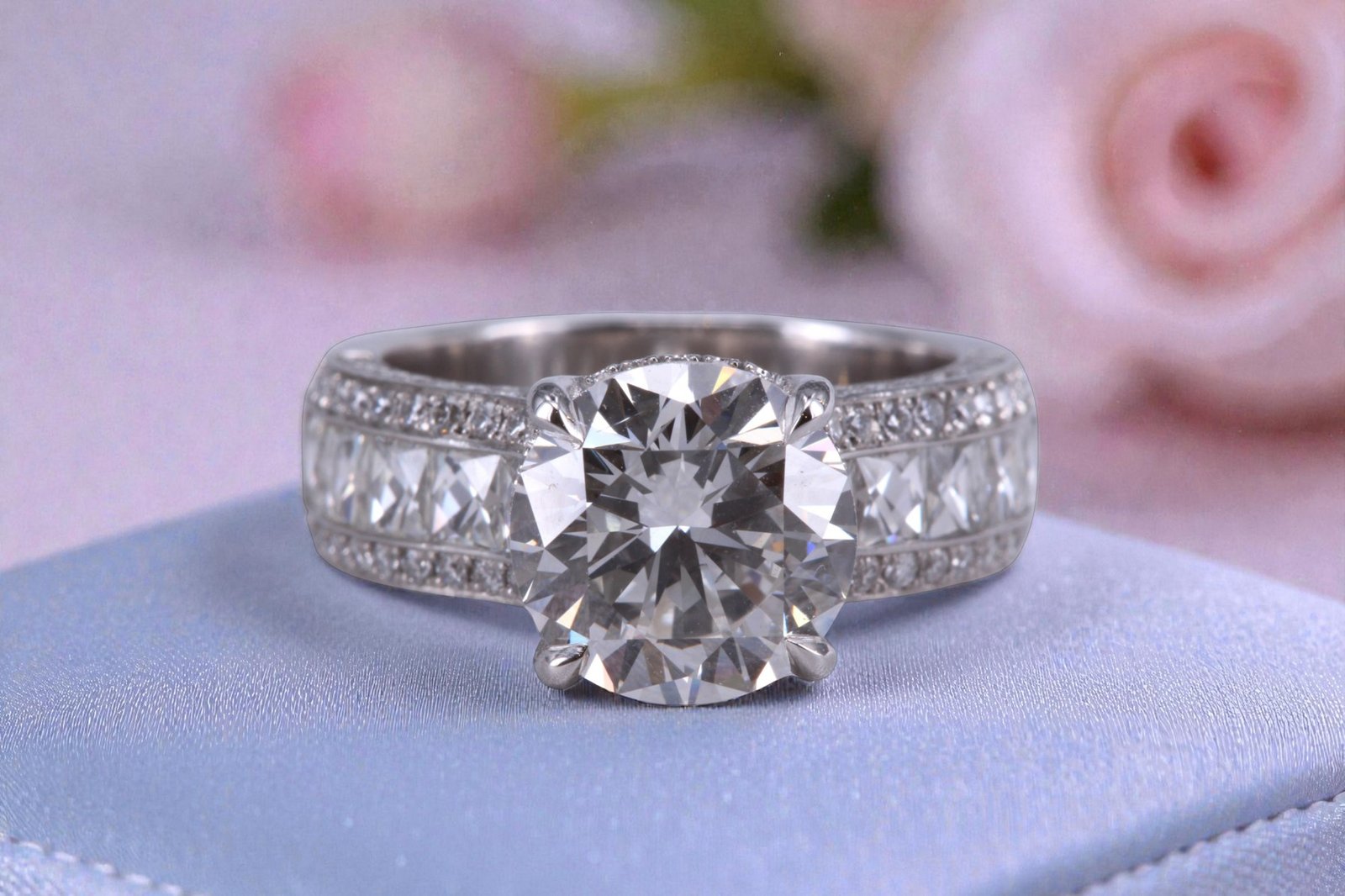 Custom diamond ring for La Mesa couples