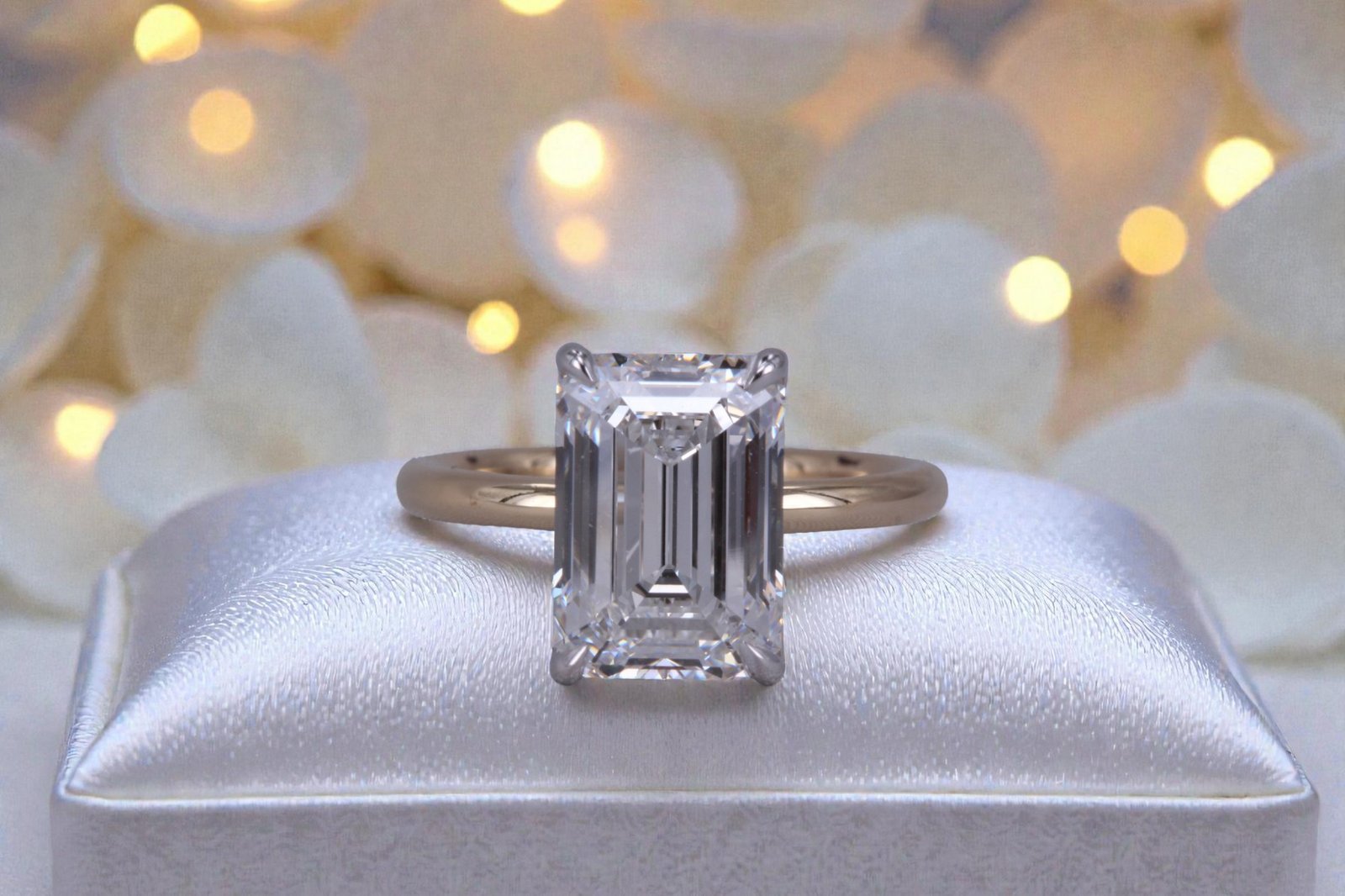 Two-tone designer engagement ring for couples in La Mesa